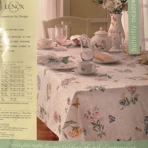 Lenox 60” x 84” oblong table cloth. Never opened!
